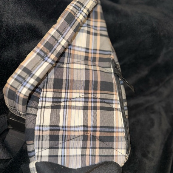 Vera Bradley Checkered Backpack - Black, Tan, Cream - Picture 16 of 16